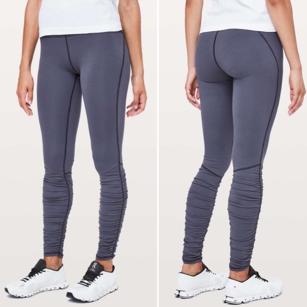 Lululemon || Ready to Rulu Tights Leggings Cadet‎ Blue 4
